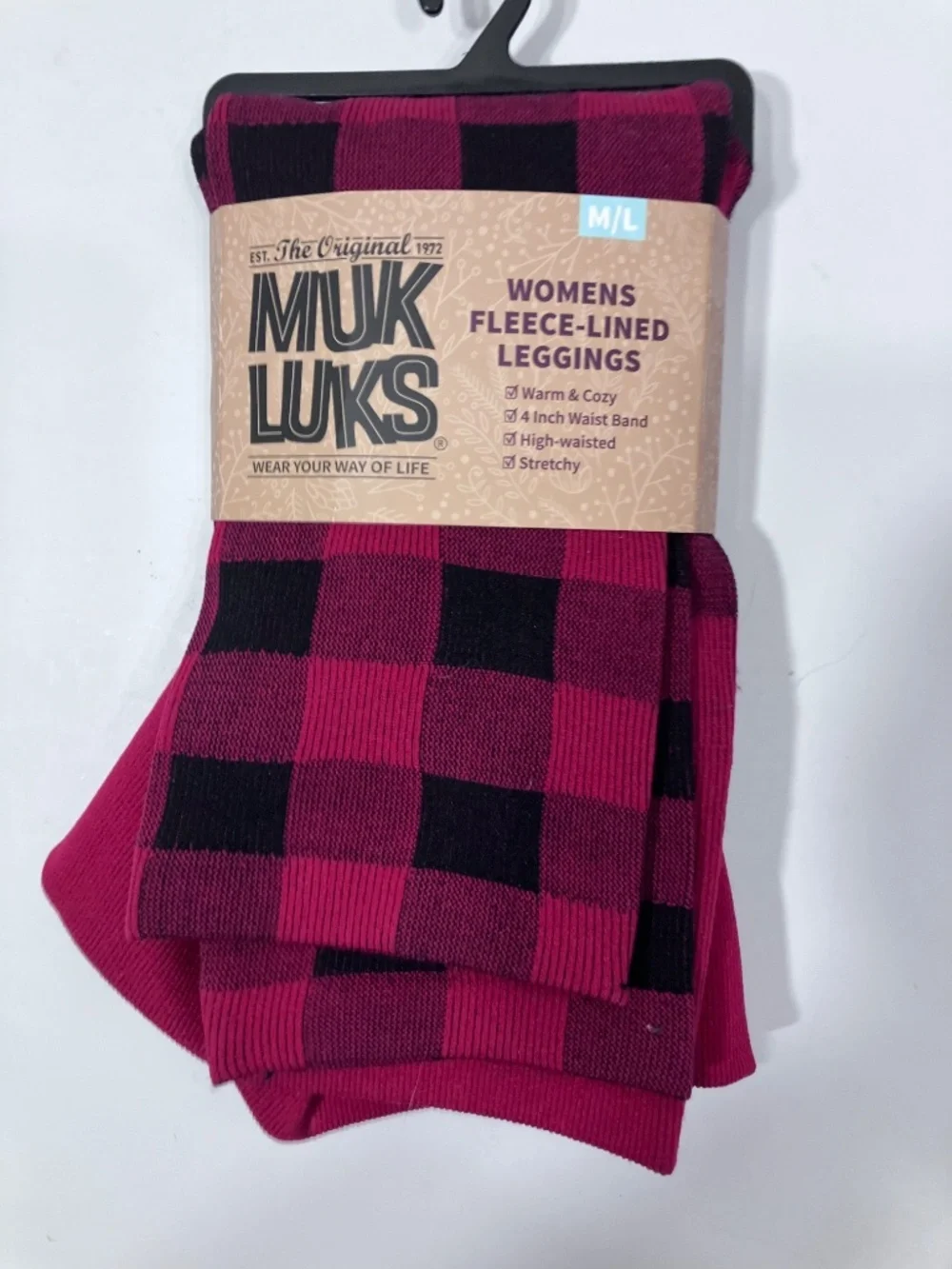 Muk Luks Fleece Lined Leggings M/L NEW